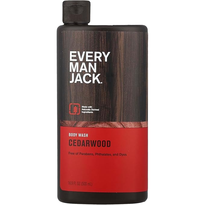 Every Man Jack Body Wash and Shower Gel Cedarwood, 16.9 Ounce